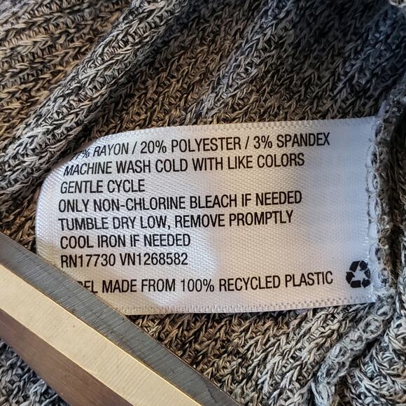 Massimo XL grey‎ long sleeve scoop collar - Picture 5 of 6